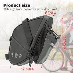 Bolsa para selim de bicicleta, à prova d'água, traseira, sob o assento, armazenamento, garrafa de água, bolso, ciclismo, mtb, mountain bike, estrada, 1,5l - Image 6