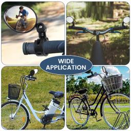 Bicicleta ajustável retrovisores, à prova de ruptura, guidão de bicicleta, espelho retrovisor, rotação de 360 °, 2pcs - Image 2