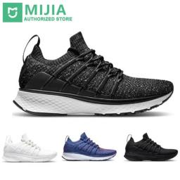 Xiaomi mijia tênis 2 tênis de corrida esporte uni-moldagem absorção de choque sistema de bloqueio de espinha de peixe elástico tricô vamp para homem - Image 1