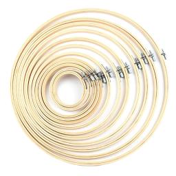 Aros bordados de bambu bordado estiramento, ferramenta ponto cruz, moldura de madeira, círculo bordado, DIY Shed - Image 2
