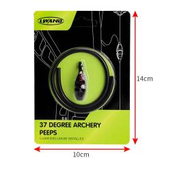 1pc tiro com arco peep sight buraco 30cm arco composto tiro visando puxar corda olho mágico caça ao ar livre acessórios de visão - Image 2