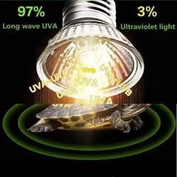 Aquecimento lâmpada réptil, Tartarugas Uvb uva, 75W, 220V - Image 3