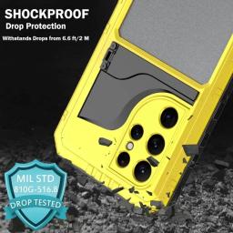 Impermeável Alumínio Metal Case para Mergulho Subaquático, Heavy Duty, Shockproof Capa, Protetor de Tela, Galaxy S23 Ultra, S22 Plus, IP68 - Image 4