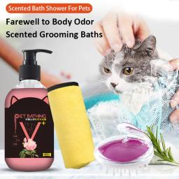 Gel de banho desodorizante para cães e gatos, shampoo anti coceira, beleza, limpeza do cabelo, fragrância duradoura, suprimentos para animais de estimação, 500ml - Image 1