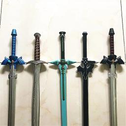 80cm espada arte on-line são asuna arma 1: 1 figura de ação kirigaya kazuto elucidator/escuro repulsor cosplay espada pu espuma crianças - Image 1