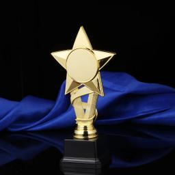 Fita Troféus Futebol Dourado Prémio, Material Festa, Estrela do Troféu, Prémio, 25 cm - Image 3
