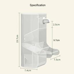 Alimentador automático de grande capacidade com suporte, alimentação de alimentos de plástico, papagaio pet food tigelas pássaros suprimentos proteção contra respingos - Image 5