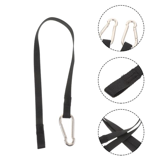 Conjunto de 2 Cabos de Extensão para Ginásio com Alças de Nylon para Treinamento e Aderência em Esportes