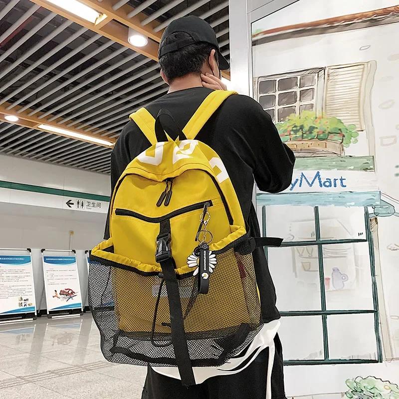 Mochila de basquete para adolescentes, esportes ao ar livre, sacos de ginástica, basquete, bola de futebol, futebol net, sacos de viagem masculinos - Image 1