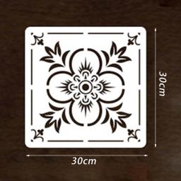 Modelo reutilizável Mandala Stencil, Ferramenta Artesanal Artesanato, Moda Pintura, 12pcs - Image 6