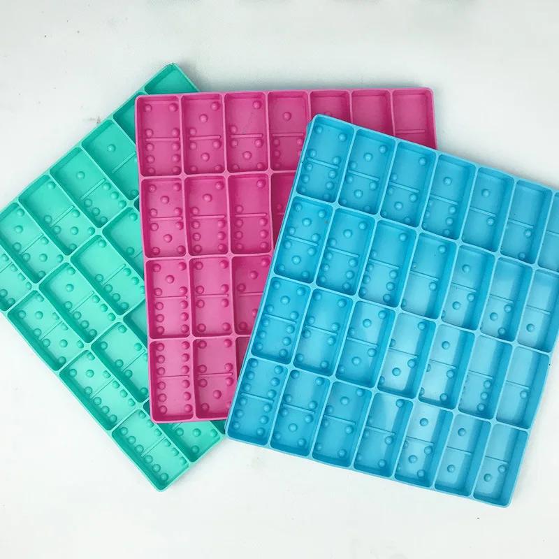 Molde De Jogo De Resina Epóxi De Cristal, Dominoes Fundição De Molde De Silicone, DIY Fazendo Ferramentas, 1Pc - Image 1