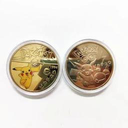 Moeda Comemorativa de Metal Embalada em Caixa Pokémon, Moeda Dourada Pikachu, Colecionáveis Charizard Prata, Brinquedos Coleção Infantil, Presente de Aniversário - Image 6