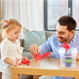Jumping Frog Toy for Children, Bounce pai-filho, brinquedo de ansiedade para crianças, alívio do estresse sortido, presente de festa de aniversário, 1-20pcs - Image 6