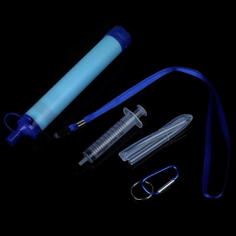 1 pçs purificadores de água portátil ao ar livre sobrevivência filtro acampamento caminhadas elementos de emergência - Image 1