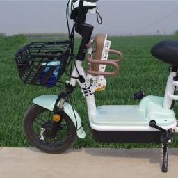 Assento dianteiro para Scooter Elétrico, Baby Seat, Dobrável, Almofada, Bicicleta - Image 5