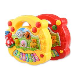 Brinquedo musical do bebê com som animal, teclado piano infantil, instrumento elétrico piscando música, primeiros brinquedos educativos para crianças - Image 5