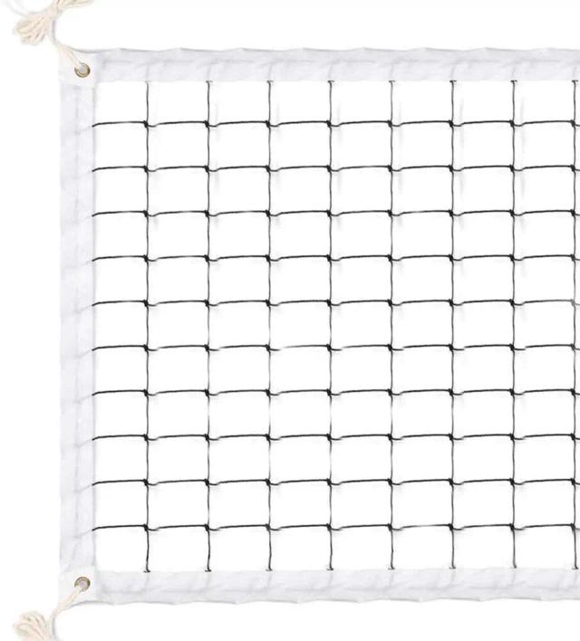Rede de Voleibol Profissional para Uso Interno e Externo, 32 pés x 3 pés, com Corda Resistente de Avião - Sem Pólos