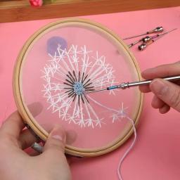 MIUSIE-Bordado Soco Agulha, Picar Ferramentas Cross Stitch, Agulha De Tricô, Arte Artesanal, Agulhas De Costura, Acessórios DIY - Image 4