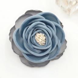 Broches De Flores De Tecido Coreano Para Mulheres, Fivela Corsage, Alfinetes De Lapela, Acessórios De Festa De Casamento, Presentes De Jóias, Lenço Elegante - Image 2