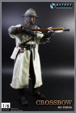 ZYTOYS-Figura de Ação do Soldado da Roma Antiga, Arco Longo e Besta, Arma Seta, Modelo Montar Acessórios, Terno Fit12 '', ZY2013, 1:6 - Image 5