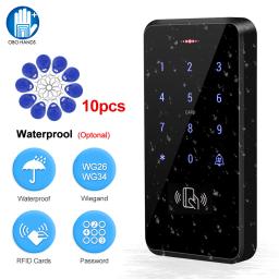 Waterproof Access Control Teclado, Eletrônico Cartões Chave, Dígitos Bloqueio, Sistema Abridor de Porta, RFID Touch Keyboard, IP68, 125KHz - Image 1