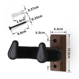 Suporte de parede de madeira, suporte antiderrapante para guitarra, cabide universal para guitarra elétrica, cavaquinho, baixo - Image 5