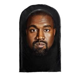 Máscara Kanye impressa em 3D para homens e mulheres, malha elástica, máscara facial completa, cosplay headwear, moda hip hop, chapéu de capuz balaclava, chapelaria, novo - Image 4