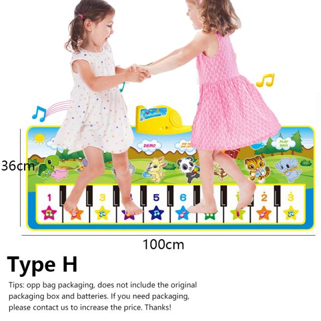 Tapete Musical Infantil para Crianças - Piano Mat Educacional