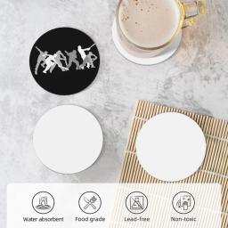 Críquete um Jogo de Cavalheiros Cerâmica Coasters, Copos bonitos, Bebidas a granel, Conjunto de 4 - Image 5