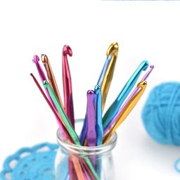 Alumínio Misto Multicolor Crochet Ganchos, Agulhas De Tricô, DIY Craft, Fios De Costura Agulha, Presente Da Mãe, Kit De Costura Acessórios, 2-10mm - Image 4