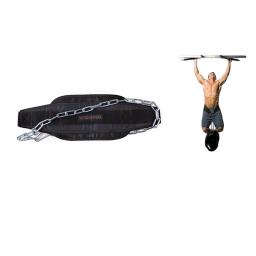 Cinto De Levantamento De Peso De Neoprene Grosso Com Corrente, Cinto De Mergulho, Puxe Para Cima, Chin Up, Kettlebell, Barbell, Fitness, Musculação, Ginásio - Image 2