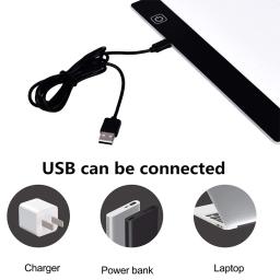 Almofada de Luz Elice-LED para Pintura Diamante, Placa de Luz Alimentada USB, Tablet Gráfica Digital, Desenho Pad, Arte Pintura Board, A4 - Image 6