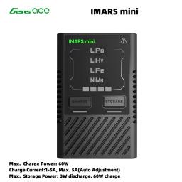 Gens Ace IMARS Mini Balance Charger, 2-4S Modelo, Bateria de Lítio, Lipo, Nimh, NiMH, G-Tech, USB-C, 60W, RC Bateria - Image 2