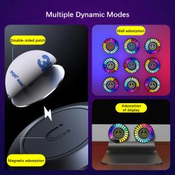 RGB Magnetic Pickup Ambience LED Light, Controle de Voz, Música Ritmo Lâmpada, Dança Atmosfera Iluminação, Festa, Carro, Home Decor - Image 4