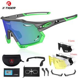 X-TIGER óculos de ciclismo uv400 photochromic ciclismo óculos de sol esportes polarizados óculos de sol dos homens mtb óculos de bicicleta de corrida óculos - Image 1