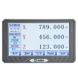 SINO-Leitura Digital com Tela LCD Full Touch, DRO Capa Metálica, Escala Linear, Display Contador para Torno de Fresagem, SDS200S, 3 Eixos, Novo - Image 6