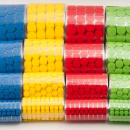 10mm 15mm multicolorido auto adesivo prendedor fita ganchos e loops ponto adesivos fita mágica náilon casa pontos klitterband com cola - Image 1