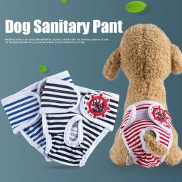Lavável Algodão Pet Fralda, Calça De Cão Reutilizável, Cuecas Fisiológicas, Suprimentos De Limpeza De Animais - Image 1