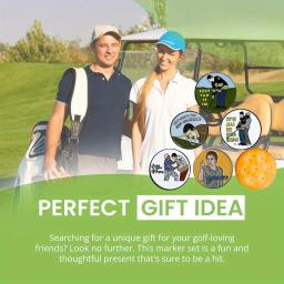 6 contagens engraçado feliz gilmore conjuntos de marcadores de bola de golfe, acessórios de golfe para homens golfistas pai namorado marido aniversário dia dos pais - Image 5