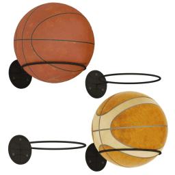 Racks De Bola De Parede, Ferro, Armazenamento De Basquete, Suporte De Exibição, Futebol, Rugby Hanging Stand, Economia De Espaço Para Decoração De Casa, 3PCs - Image 2