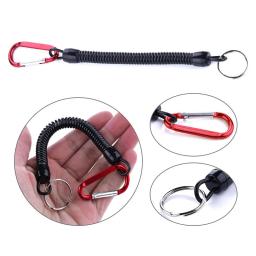Tether enrolado retrátil com mosquetão, TPU Boating Corda De Pesca, Corda De Retenção, Ferramentas De Pesca, 22cm, 3Pcs - Image 4