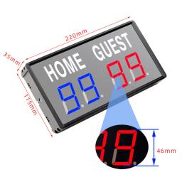 Placar eletrônico com controle remoto, LED de 4 dígitos, placar, fósforos, tênis de mesa, basquete, pingue-pongue, tênis de mesa - Image 4