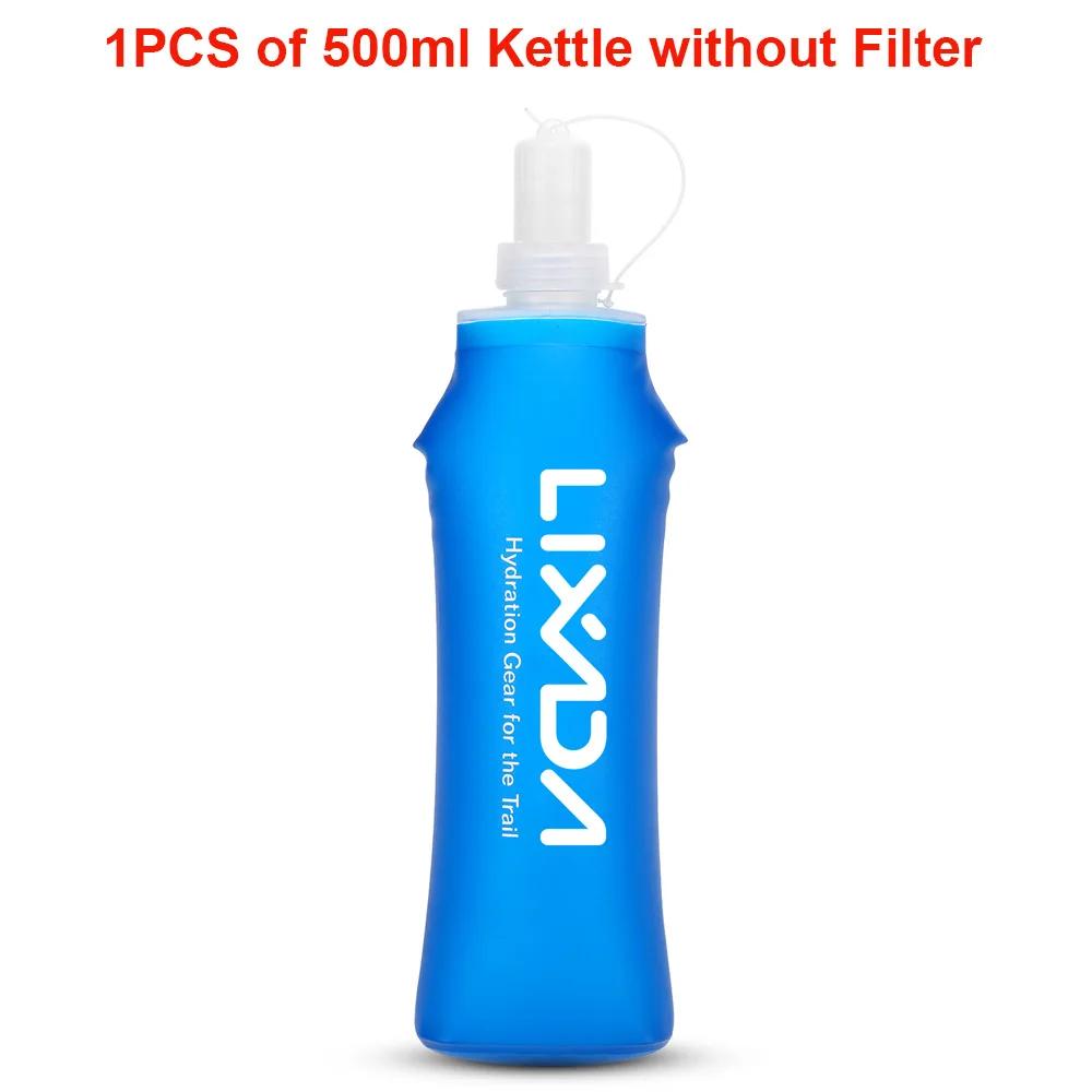 Garrafa de água dobrável portátil 500ml, garrafa filtro de água macia para uso ao ar livre, acampamento, corrida, ciclismo, caminhadas, piquenique - Image 1
