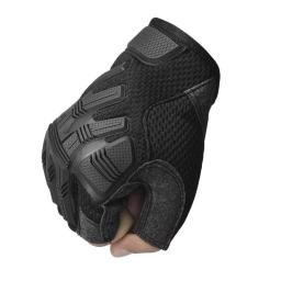 Luvas táticas sem dedos dos homens ao ar livre luvas de meio dedo airsoft caça combate equitação caminhadas tiro luva de meio dedo - Image 4