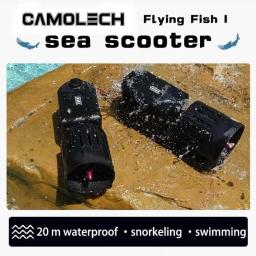 Scooter subaquático à prova d'água, equipamento elétrico para mergulho com snorkel, scooters auxiliares de mar, para natação, mergulho, singlehost - Image 3