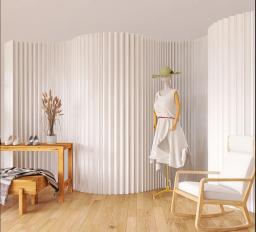 Parede de papel de órgão dobrável branco personalizável, tela removível e divisórias, divisória de escritório e varanda, 2m, 3m - Image 6
