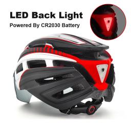 NEWBOLER-Capacete de ciclismo com luz LED para homens e mulheres, estrada, capacete de mountain bike, lente para equitação, esportes de bicicleta, skate, scooter - Image 4