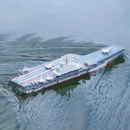 Controle remoto Aircraft Carrier, Modelo militar, Navio de brinquedo para crianças, Electric RC Speed Boat, Piscina para crianças, Brinquedos de água para meninos - Image 3