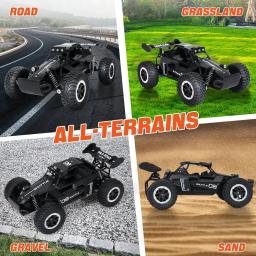 DK087 1:16 2WD Brushless de alta velocidade Off-Road Controle Remoto Carro de corrida de deriva 20 km/h com iluminação LED 2x2 RC Truck Car Model Toy - Image 6
