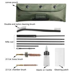 Ar15 m16 m4 arma limpeza kit, 10 pcs/set, airsoft arma limpeza, 5,56 milímetros,. 223, 22lr,. 22, rifle tático - Image 2